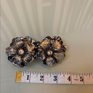 Intricate Silver Floral Bracelets with Textured Finish